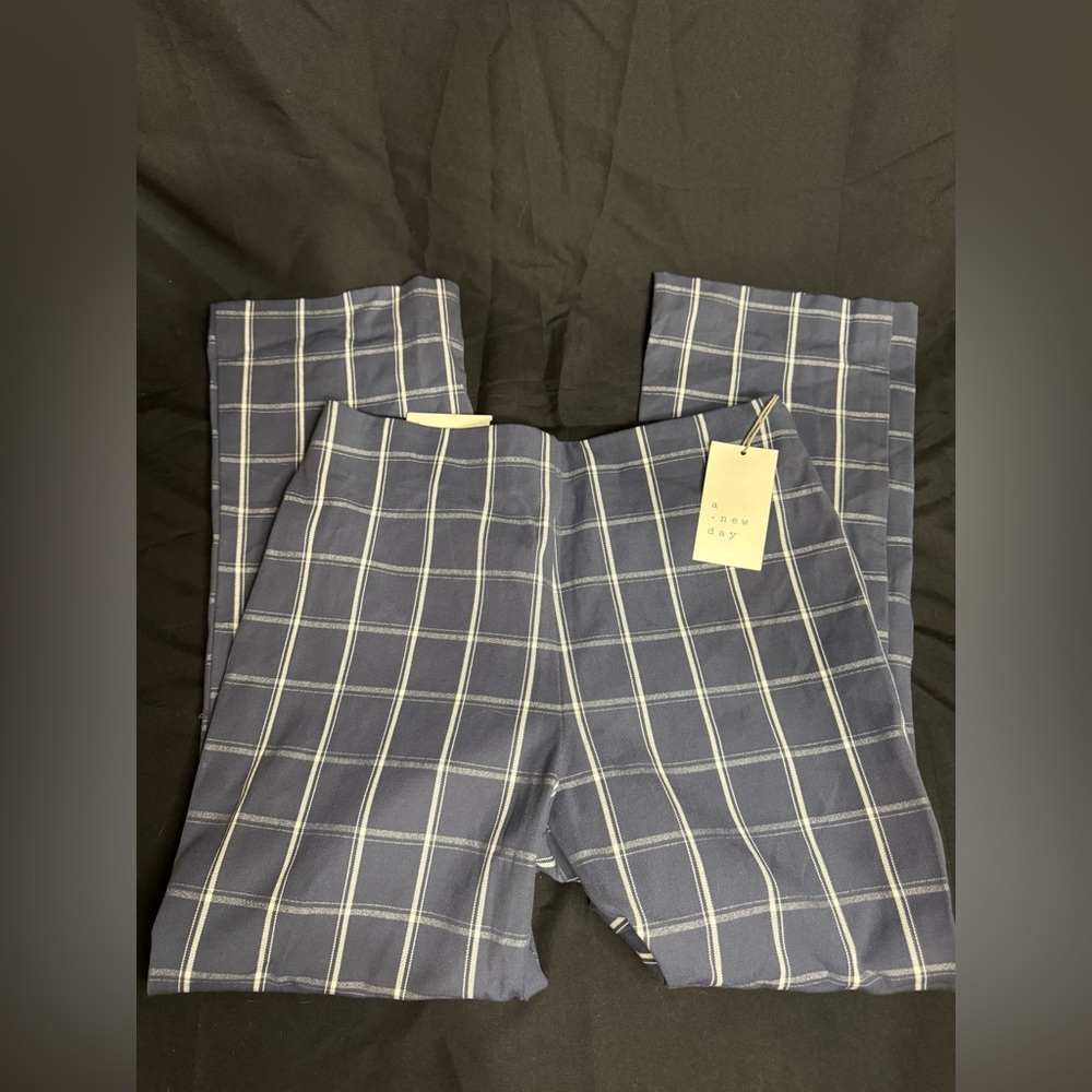 A New Day Navy Checkered Trousers
